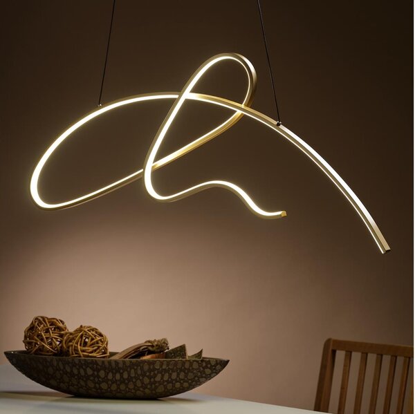 ONLI - LED Lustr na lanku SIGN LED/42W/230V 4000K zlatá