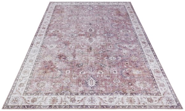 Hanse Home, Kusový koberec Asmar 104007 Raspberry/Red, 80x200, fialová, chodba / předsíň