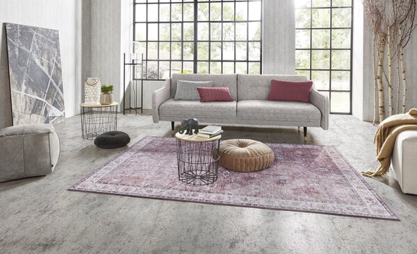 Hanse Home, Kusový koberec Asmar 104007 Raspberry/Red, 80x200, fialová, chodba / předsíň