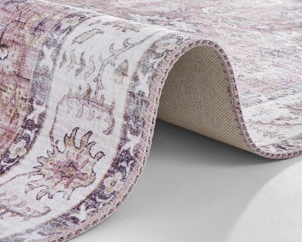 Hanse Home, Kusový koberec Asmar 104007 Raspberry/Red, 80x200, fialová, chodba / předsíň