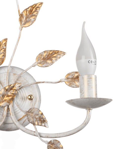 ONLI - Nástěnné svítidlo COLLANA 1xE14/6W/230V bílá/zlatá