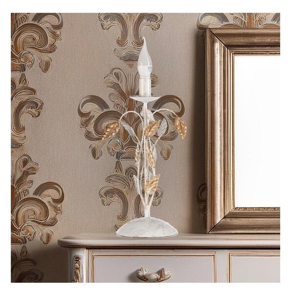 ONLI - Stolní lampa COLLANA 1xE14/6W/230V 40 cm bílá