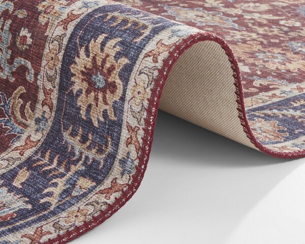 Hanse Home, Kusový koberec Asmar 104004 Bordeaux/Red, 80x150, červená, chodba / předsíň