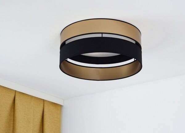 Brilagi - LED Stropní svítidlo ROYAL LED/24W/230V pr. 45 cm černá/zlatá