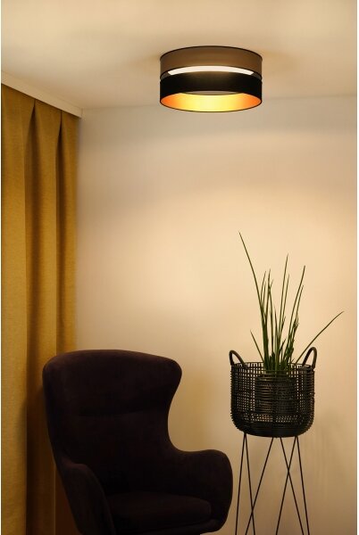 Brilagi - LED Stropní svítidlo ROYAL LED/24W/230V pr. 45 cm černá/zlatá