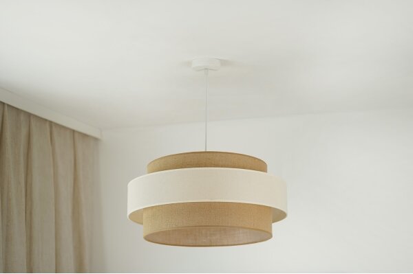 Brilagi - Lustr na lanku SPACE LIGHT 1xE27/15W/230V pr. 50 cm béžová/krémová