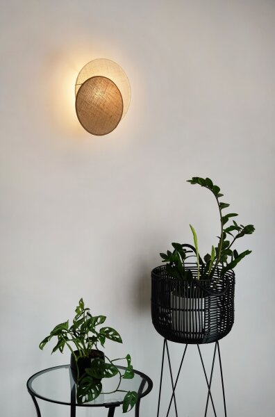 Brilagi - Nástěnné svítidlo CIRCLES 1xE27/15W/230V 35x32 cm béžová/krémová