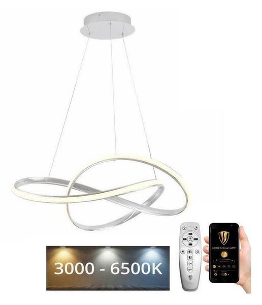 Brilagi-LED Stmívatelný lustr na lanku COSMOWAVE LED/70W/230V 3000-6500K bílá+DO