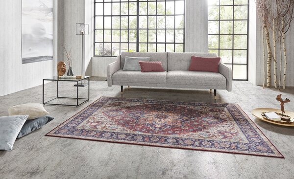 Hanse Home, Kusový koberec Asmar 104000 Plum/Red, 80x150, červená, chodba / předsíň