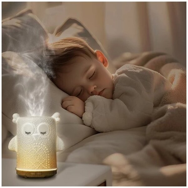 LED RGBW Aroma difuzér LED/8W/230V 100 ml sova