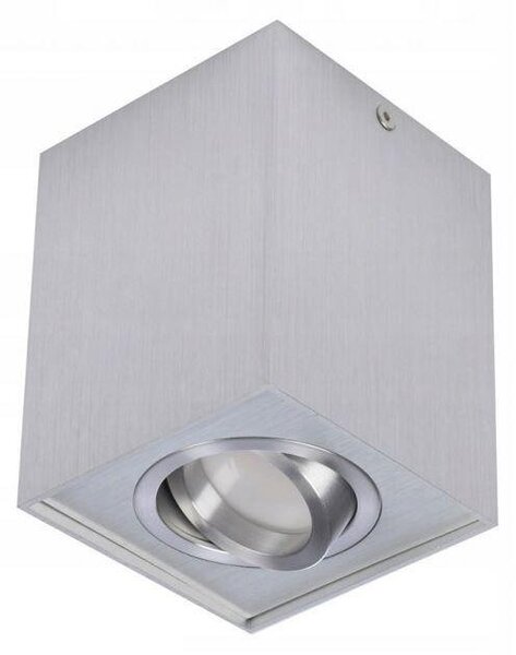 AZZ AZ0991 Stropní bodové přisazené svítidlo Azzardo Eloy 1 aluminium AZ0991 GU10 1x50W IP20 9,5cm hranaté hliníkové - AZZARDO
