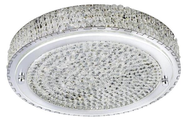 Searchlight 2714CC - LED Stropní svítidlo FLUSH LED/24W/230V pr. 40 cm chrom
