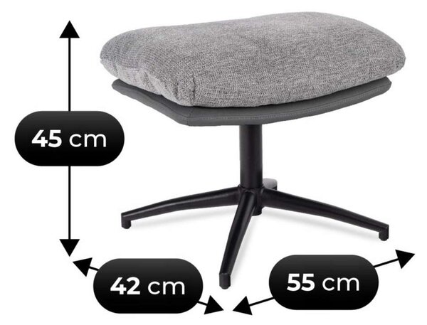 Houpací křeslo Sanur 2, šedá
