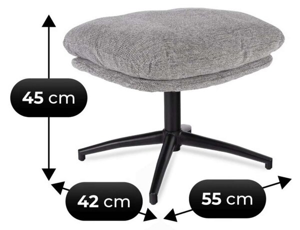 Houpací křeslo Sanur, šedá