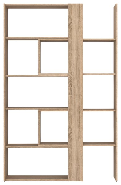 REGÁL, Sonoma dub, 82-146/180/35 cm - Knihovny