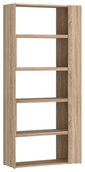 REGÁL, Sonoma dub, 82-146/180/35 cm - Knihovny