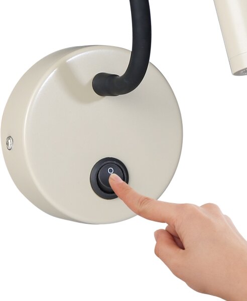 Brilagi - LED Flexibilní nástěnná lampa MAYA LED/3W/230V 4000K béžová