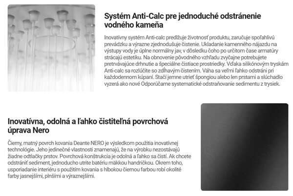 Deante Arnika, sprchová souprava pod omítku s pákovou baterií a krabicovým montážním systémem BOX, černá matná, BXYZNQAM