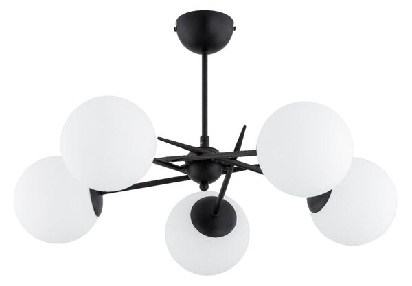 Přisazený lustr PRIMERY 5xE14/10W/230V černá