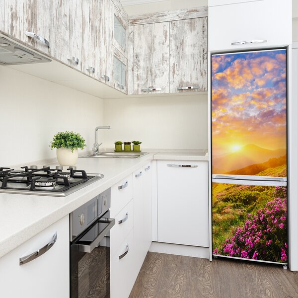 Nálepka na ledničku Západ slunce hory FridgeStick-70x190-f-100025577