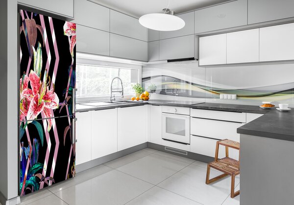 Nálepka fototapeta Lilie pozadí FridgeStick-70x190-f-100333021
