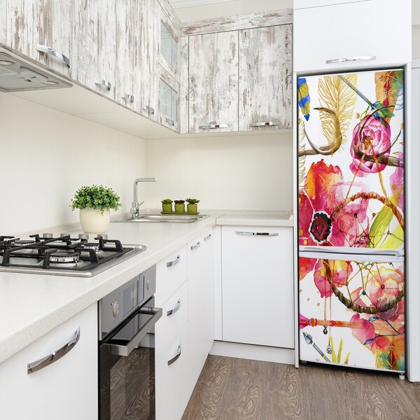 Nálepka fototapeta Květiny styl boho FridgeStick-70x190-f-100178932