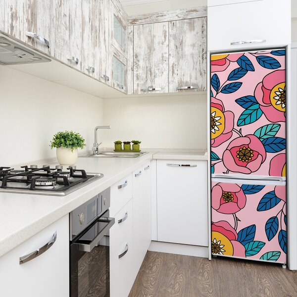 Fototapeta na ledničku Barevné květiny FridgeStick-70x190-f-101223430