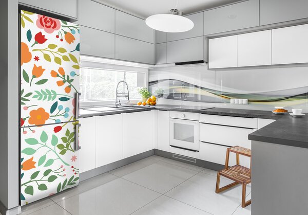 Fototapeta na ledničku Barevné květiny FridgeStick-70x190-f-101208368