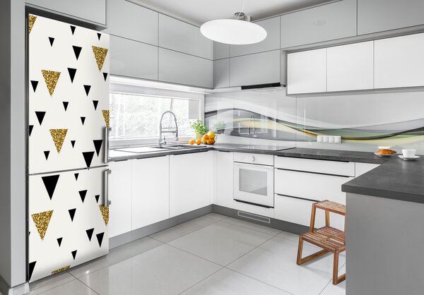 Nálepka fototapeta na ledničku Trojúhelníky pozadí FridgeStick-70x190-f-101392592
