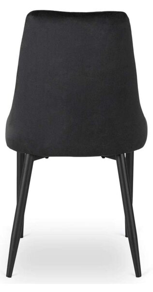 Jídelní židle Deko Velvet, černá