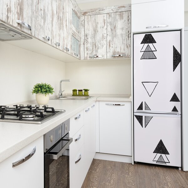 Nálepka fototapeta na ledničku Trojúhelníky pozadí FridgeStick-70x190-f-101904659