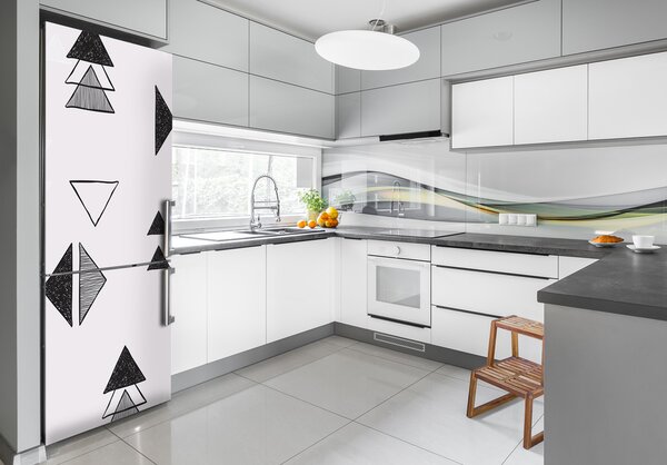 Nálepka fototapeta na ledničku Trojúhelníky pozadí FridgeStick-70x190-f-101904659