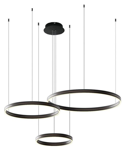 LED Lustr na lanku GRAVITY LED/108W/230V černá