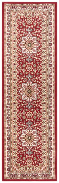 Nouristan, Kusový koberec Mirkan 104103 Red, 80x250, červená, chodba / předsíň