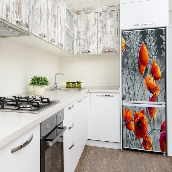 Foto nálepka na ledničku stěnu Polní mák FridgeStick-70x190-f-102051546