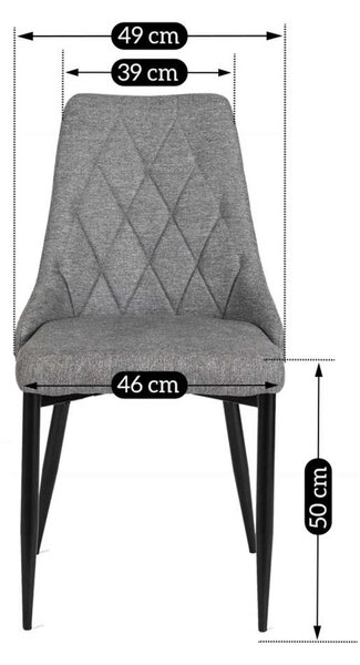 Jídelní židle Nuko 2, šedá