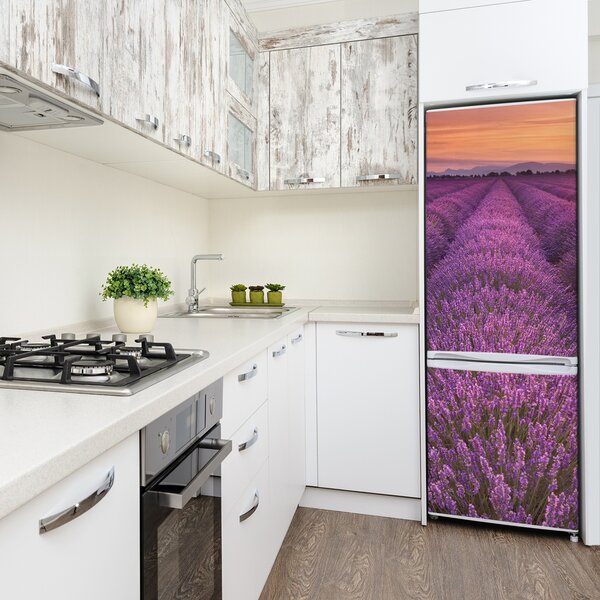Nálepka na ledničku samolepící Pole levandule FridgeStick-70x190-f-102438053