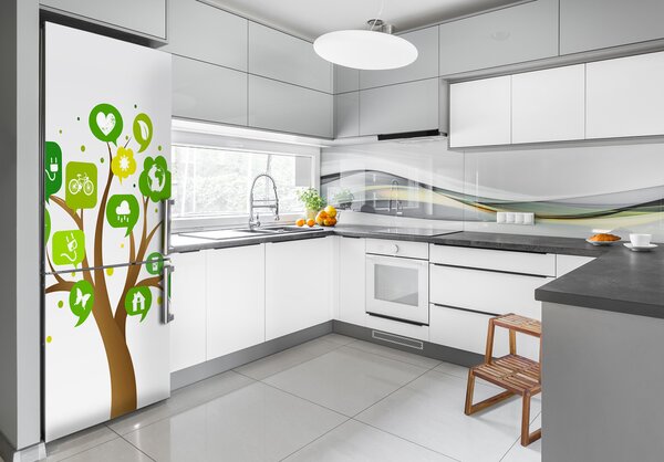 Nálepka na ledničku Ekologický strom FridgeStick-70x190-f-102658977
