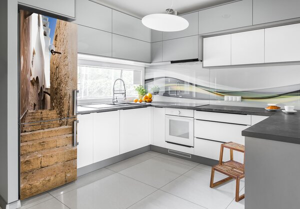 Samolepící nálepka na ledničku Ulička Izrael FridgeStick-70x190-f-102940762