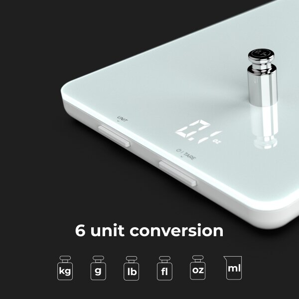 AENO - Chytrá kuchyňská váha 3xAAA Bluetooth
