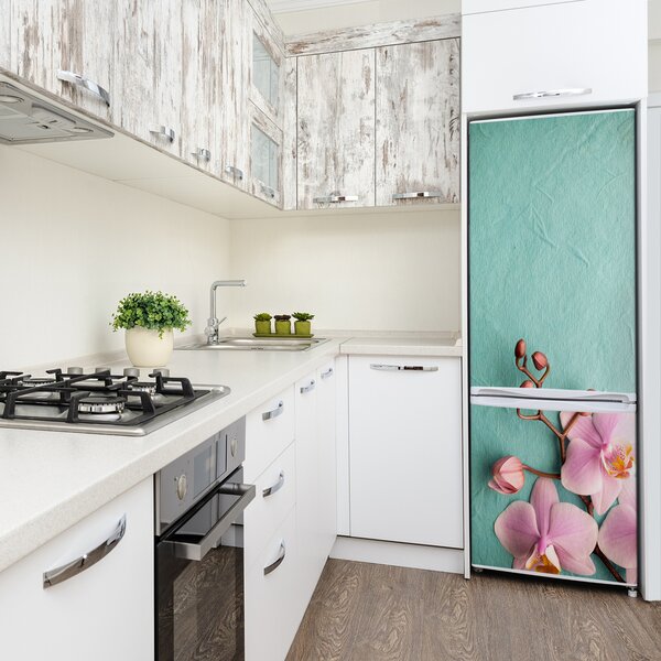 Nálepka fototapeta lednička Růžová orchidej FridgeStick-70x190-f-102905480