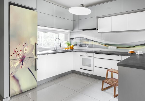 Samolepící nálepka na ledničku Květy višně FridgeStick-70x190-f-102906126