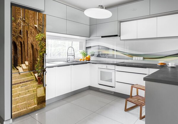 Tapeta na ledničku Italské uličky FridgeStick-70x190-f-103016318