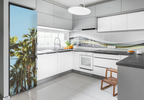 Nálepka na ledničku Příroda palmy FridgeStick-70x190-f-103314952