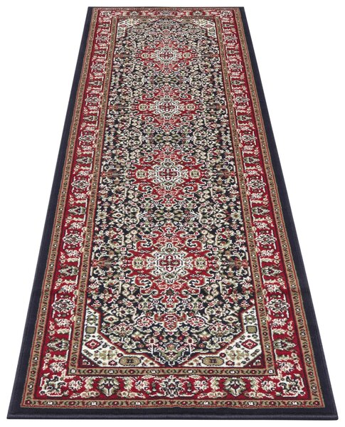 Nouristan, Kusový koberec Mirkan 104096 Navy, 120x170, červená, modrá, chodba / předsíň