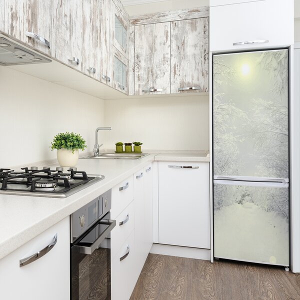 Nálepka na ledničku samolepící Les zima FridgeStick-70x190-f-103882841