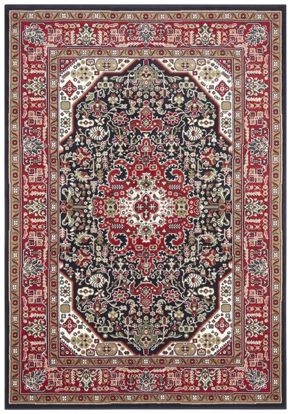 Nouristan - Hanse Home, Kusový koberec Mirkan 104096 Navy | červená, modrá Typ: 80x150 cm