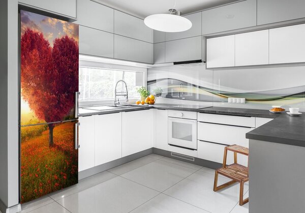 Nálepka na ledničku samolepící Strom srdce FridgeStick-70x190-f-104301472