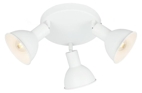 Briloner 2674-036 - Bodové svítidlo RETRO 3xE14/25W/230V bílá