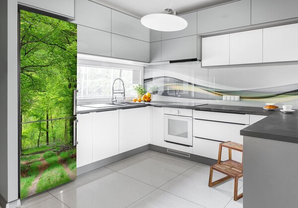 Nálepka na ledničku samolepící Zelený les FridgeStick-70x190-f-104709227